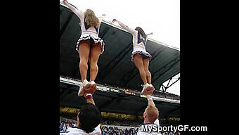 Para Cheerleader Amatir Dalam Posisi Panas Dan Upskirt!