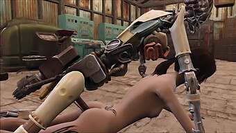 Cartoon Sex With A Robot From Fallout 4