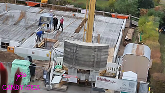 Public Date Turns Into Passionate Fucking On Construction Site